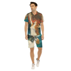 The Rhinemaidens: Ferdinand Leeke Men's Shirt & Shorts Set inspired in Wagner's The Ring of the Nibelung